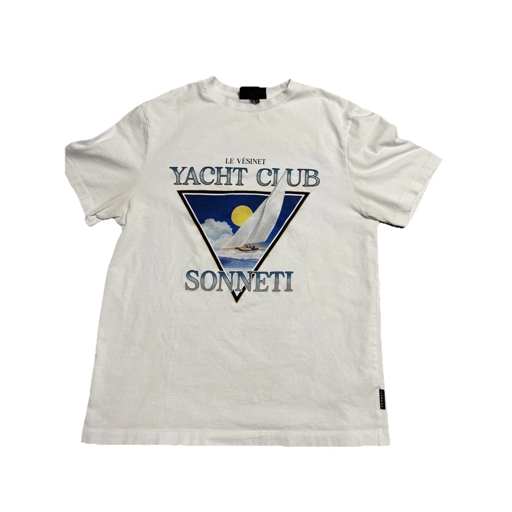 Sonneti Yacht Club Graphic T-Shirt White Medium Le Vésinet Sailing Tee